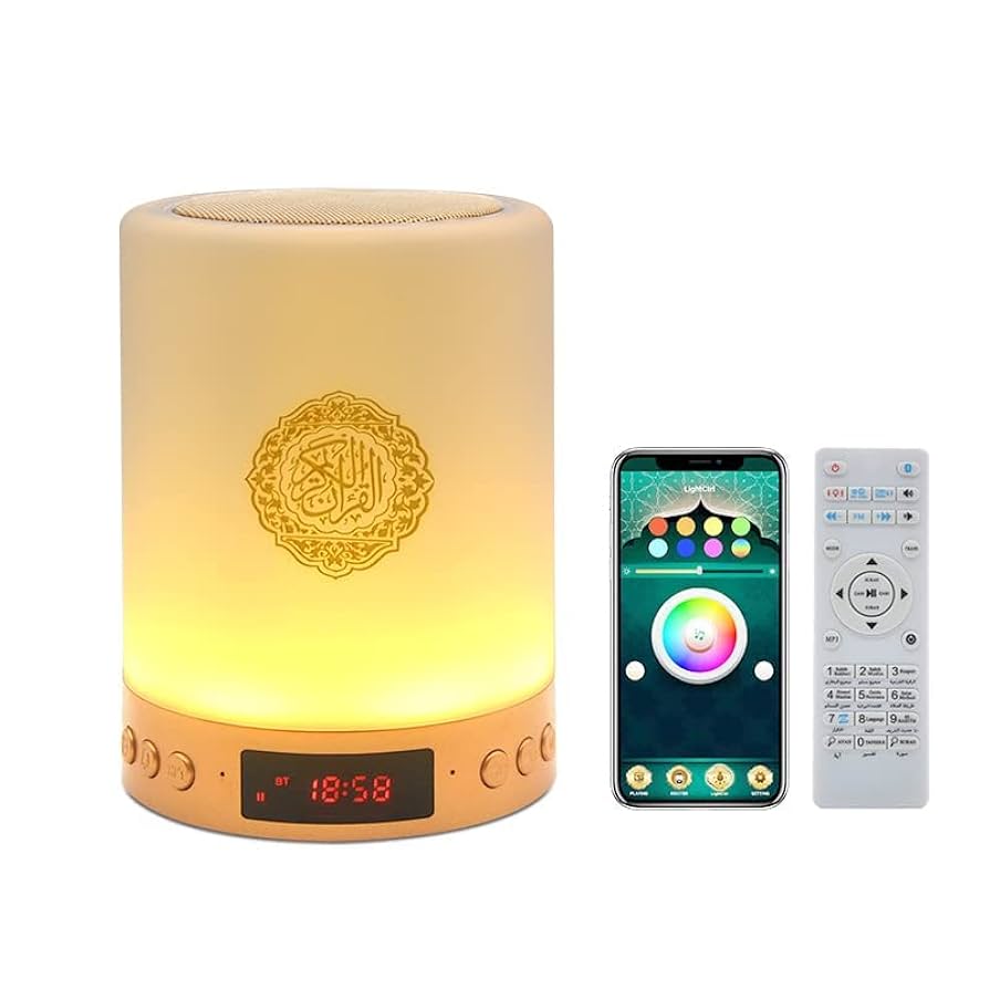 Azan Muslim Night Light Quran Portable Wireless Caixa De Som Speaker.
