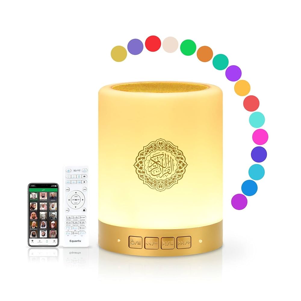 Azan Muslim Night Light Quran Portable Wireless Caixa De Som Speaker.