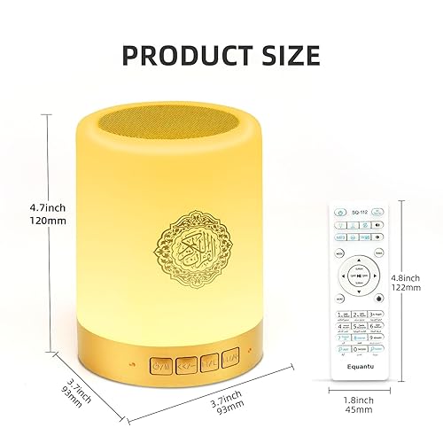 Azan Muslim Night Light Quran Portable Wireless Caixa De Som Speaker.